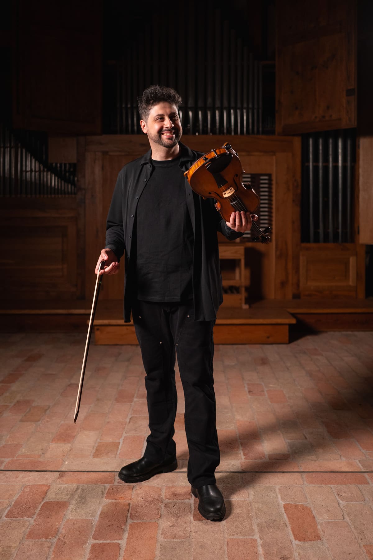 Pierfrancesco Maria Pelà con il violino